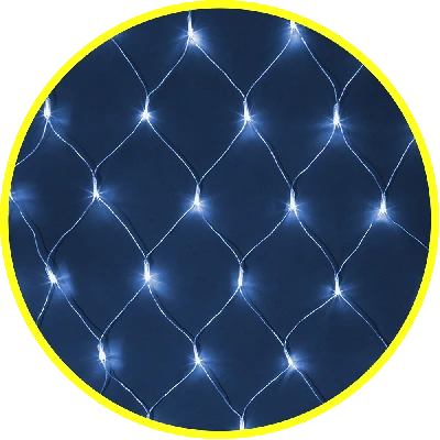 Гирлянда новогодняя светодиодная NGF-N01-240B-12-2x1.5m-230-TR-IP44