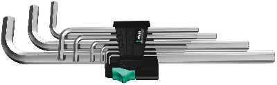 Набор Г-образных ключей хромированных 1.5 - 10 мм 9 предметов. 950/9 Hex-Plus 2