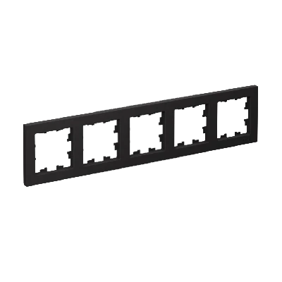 Рамка пятипостовая ATLASDESIGN универсальная карбон