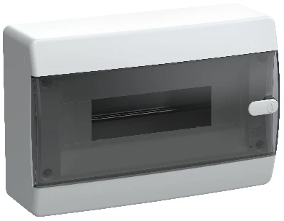 UNION Compact Корпус пластиковый ЩРН-П-12 IP41 черная прозрачная дверь IEK