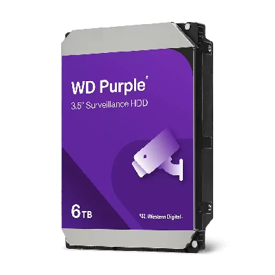 Жесткий диск 6TB Purple 3.5'', SATAIII, 5400 об/мин, 256 МБ