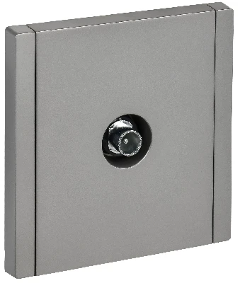FORTE&PIANO Розетка TV проходная FP529 сталь IEK