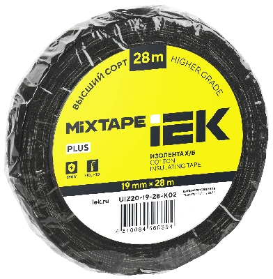 MIXTAPE 5 Изолента Х/Б 19мм 28м IEK