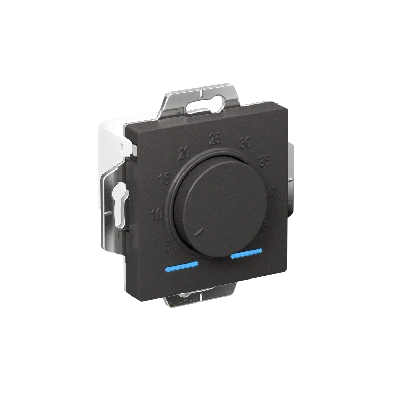 ATLASDESIGN ТЕРМОСТАТ электрон. теплого пола с датчиком, 10A, механизм, БАЗАЛЬТ