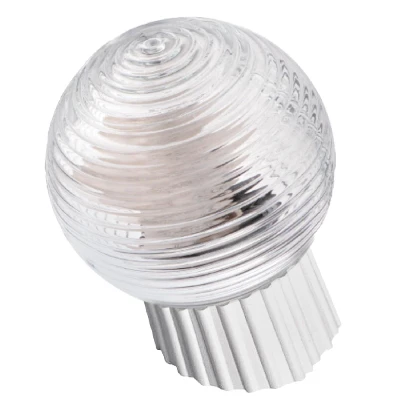 Светильник НББ-61-60-014 прозрачный стекло основание белый пластик