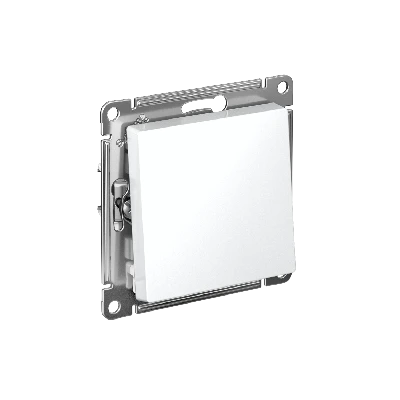 Выключатель одноклавишный ATLASDESIGN схема 1 10АХ механизм белый