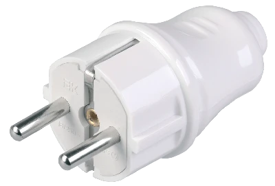 Евровилка прямая белая 16А