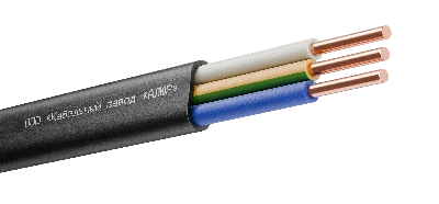 Кабель силовой ВВГ-Пнг(А)-LS 3х2.5 (N,PE)-0.660 плоский однопроволочный