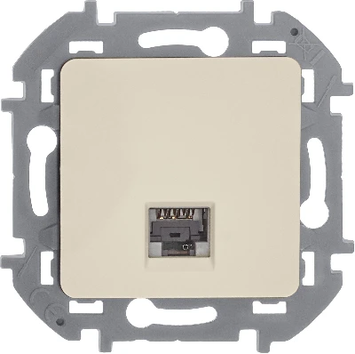 INSPIRIA розетка информационная RJ 45  категория 5e UTP  слоновая кость