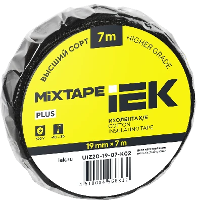 MIXTAPE 5 Изолента Х/Б 19мм 7м IEK