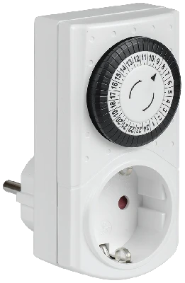 РТМ-1 Розетка-таймер механ. 30мин 24ч 48on/off 16А IP20 IEK