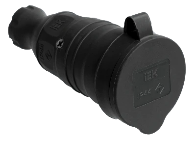 ОМЕГА Розетка переносная каучук 16А 2Р+E IР44