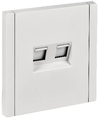 FORTE&PIANO Розетка двойная RJ11+RJ45 кат.5E FP235 белый IEK