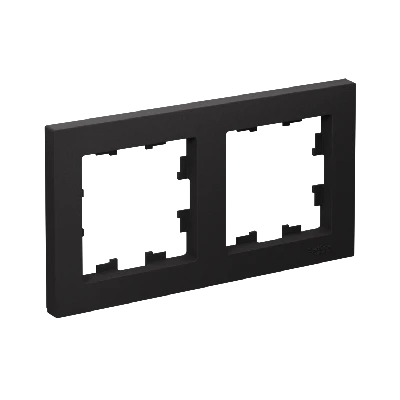 Рамка двухпостовая ATLASDESIGN универсальная карбон