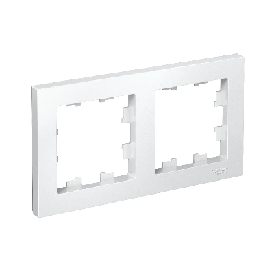 Рамка двухпостовая ATLASDESIGN универсальная белый