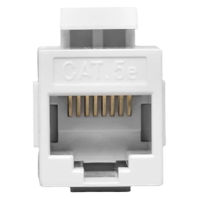 Адаптер проходной TERACOM Cat.5E неэкранированный RJ45-RJ45 тип Keystone белый