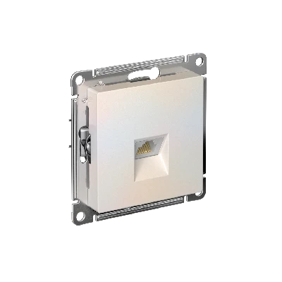 Розетка ATLASDESIGN компьютерная RJ45 механизм жемчуг