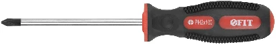 Отвертка ''Универсал'', CrV сталь, прорезиненная ручка, Профи 6х100 мм РН2