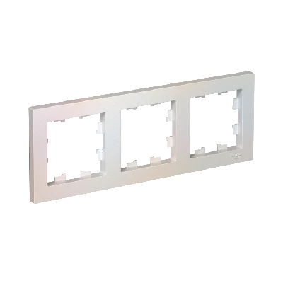 Рамка трехпостовая ATLASDESIGN универсальная жемчуг