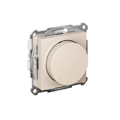 ATLASDESIGN СВЕТОРЕГУЛЯТОР (диммер) повор-нажим, LED, RC, 400Вт, мех., БЕЖЕВЫЙ