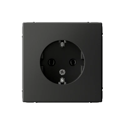 ARTGALLERY розетка с заземлением, 16А, механизм, базальт