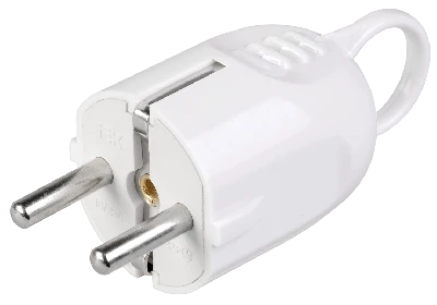 Евровилка угловая с ушком белая 16А