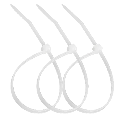 Стяжка нейлоновая 3,6х150мм белая уп. 100шт