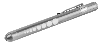 Фонарь светодиодный NPT-CM16-2AAA 0.2Вт LED 30лм 20м металл