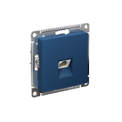 ATLASDESIGN РОЗЕТКА компьютерная RJ45, кат. 5Е, механизм, АКВАМАРИН