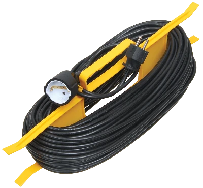 Удлинитель силовой 1 розетка шнур 30м ПВС 2х0.75УР30