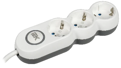 Удлинитель бытовой У03В 3 места 2P+PE/5м 3х1.5мм2 16А/250В UNO IEK