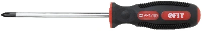 Отвертка ''Универсал'', CrV сталь, прорезиненная ручка, Профи 5х100 мм РН1