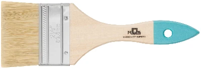 Кисть флейцевая, натур. cветлая щетина, деревянная ручка 2.5'' (63 мм)