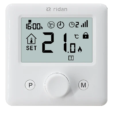 Термостат беспроводной накладной RT2000RF + RX1 (сухой контакт)