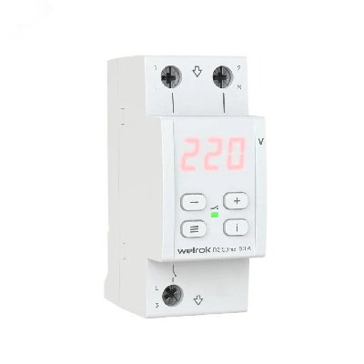 Реле напряжения Welrok D2-50 red