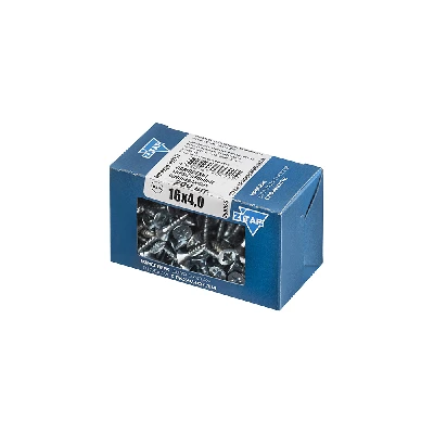 Шуруп универсальный 4х16 потайная головка, остроконечный, оцинкованный (200шт) - коробка