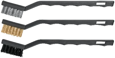 Корщетки мини, набор 3 шт, сталь/нейлон/латунь, 175 мм