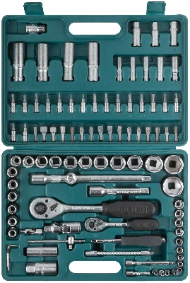 Набор инструмента автомобильный 94 шт CrV 1/2''+1/4''