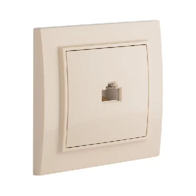 Розетка RJ-45 одноместная СП бежевый Минск