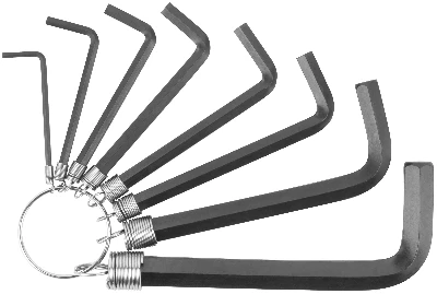 Ключи шестигранные на кольце, 8 шт (2-10 мм) CrV