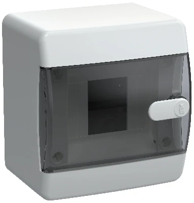 UNION Compact Корпус пластиковый ЩРН-П-4 IP41 черная прозрачная дверь IEK