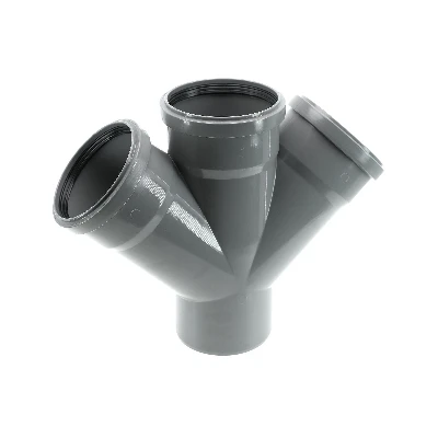 Крестовина канализационная 45 град. 110
