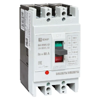 Автоматический выключатель ВА-99М 63/80А 3P 15кА Basic