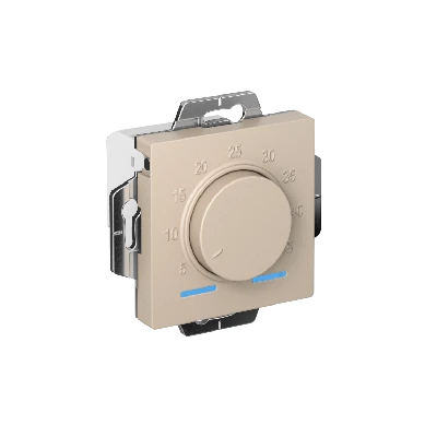 ATLASDESIGN ТЕРМОСТАТ электрон. теплого пола с датчиком, 10A, механизм, ПЕСОЧНЫЙ