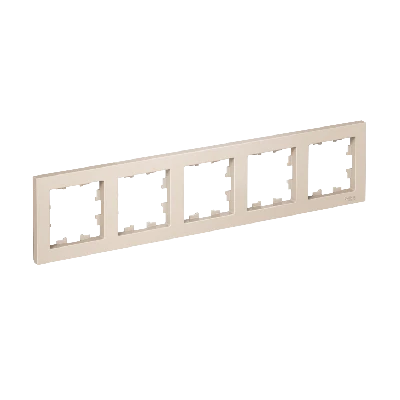 Рамка пятипостовая ATLASDESIGN универсальная бежевый