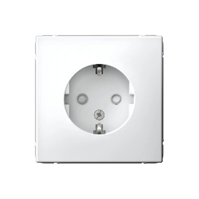 ARTGALLERY розетка с заземлением со шторками, 16А, механизм, белый