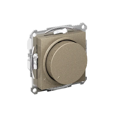 ATLASDESIGN СВЕТОРЕГУЛЯТОР (диммер) повор-нажим, LED, RC, 400Вт, мех., ШАМПАНЬ