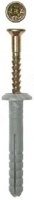 Дюбель-гвоздь 6х40 грибовидный бортик, полипропилен (пакет 150шт)
