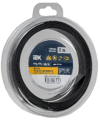 Трубка термоусадочная ТТУ нг-LS 10/5 черная (2м/упак) IEK