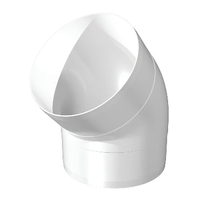 Колено круглое пластиковое 45° D160